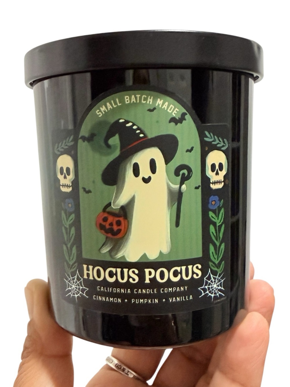 Leoben Company Hocus Pocus Luxury Scented Candle - Black Green Ghost Halloween